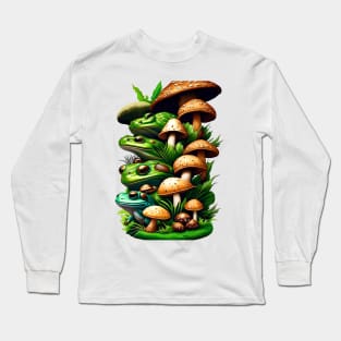 Frogs And Shrooms Long Sleeve T-Shirt